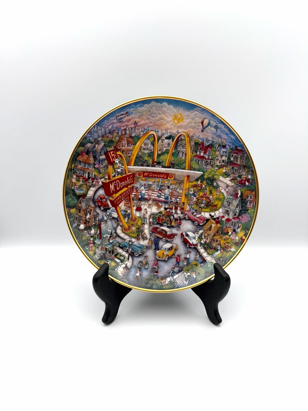Vintage McDonald’s Golden Moments Collector Plate Franklin Mint Bill Bell